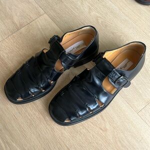 Mezlan Men’s Fisherman Black Leather Shoes